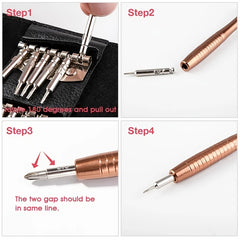 Professional 25-in-1 Precision Screwdriver Set for Electronics Repair