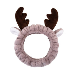 Cute Bow Headband Soft Coral Fleece Hair Accessory for Women Girls