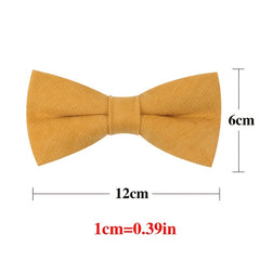 Soft Fuzzy Solid Bow Tie for Women - Classic Shirt Bows for Adults & Kids