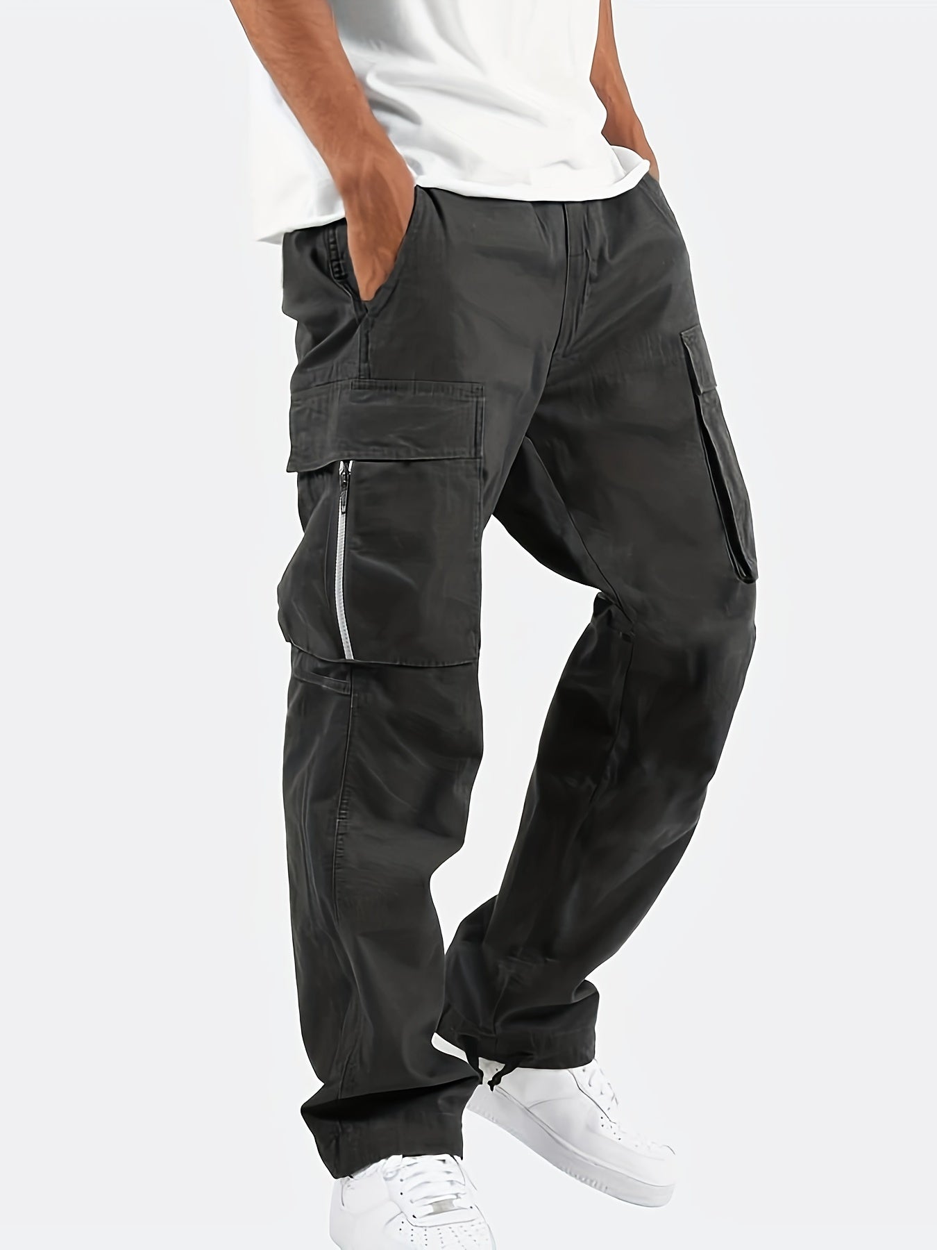 Men's Cargo Pants with Flap Pockets