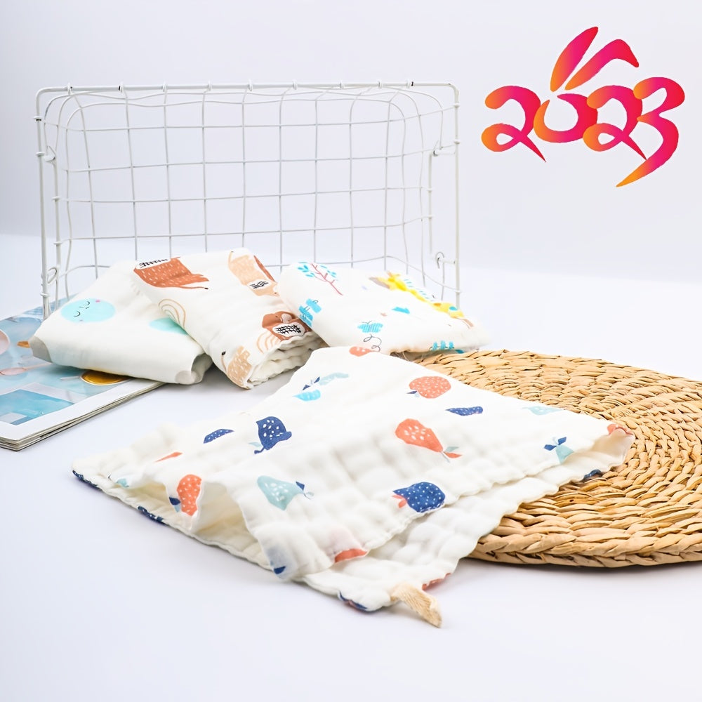 6/8/10pcs Muslin Burp Cloths for Boys and Girls - Large 50x25.4cm