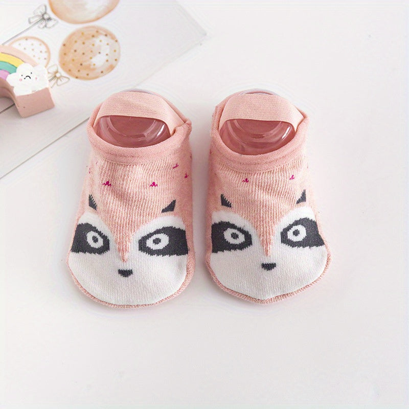 Baby Boys Cartoon Anti-Skid Floor Socks Soft Breathable Toddlers Socks