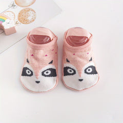 Baby Boys Cartoon Anti-Skid Floor Socks Soft Breathable Toddlers Socks