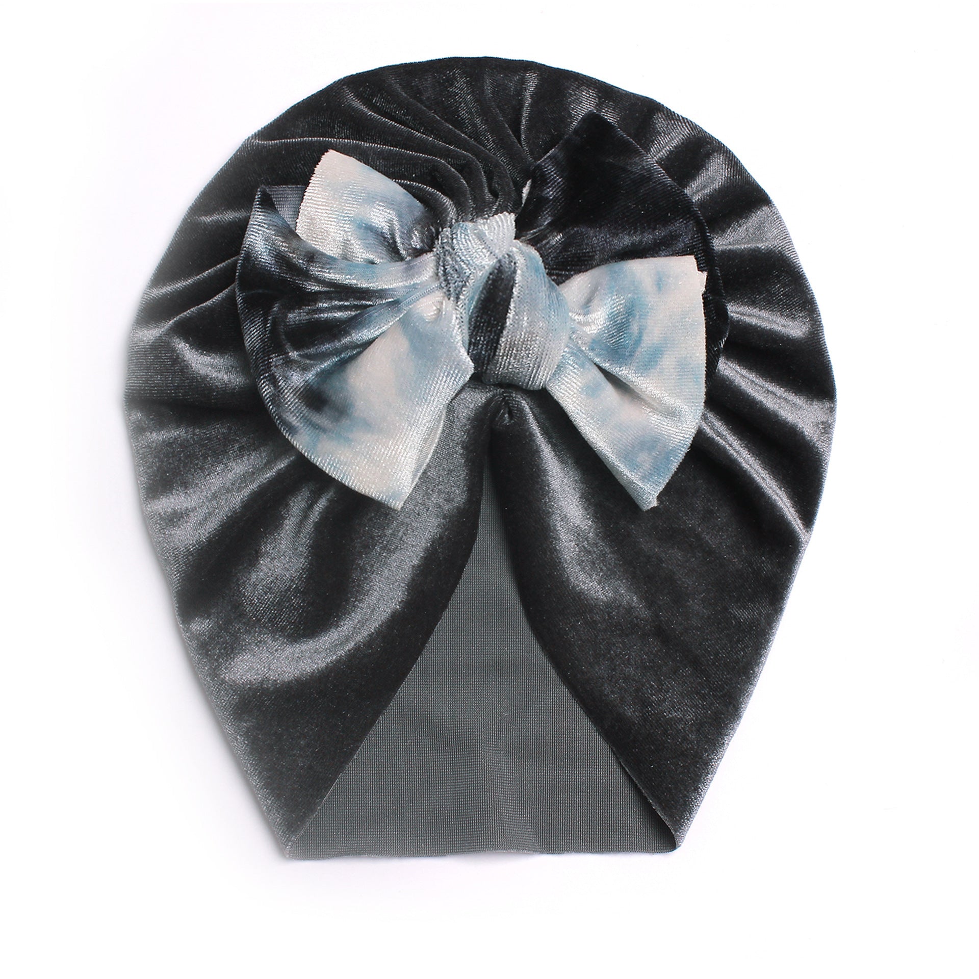 Velvet Bow Baby Hat 0-3 Years Old