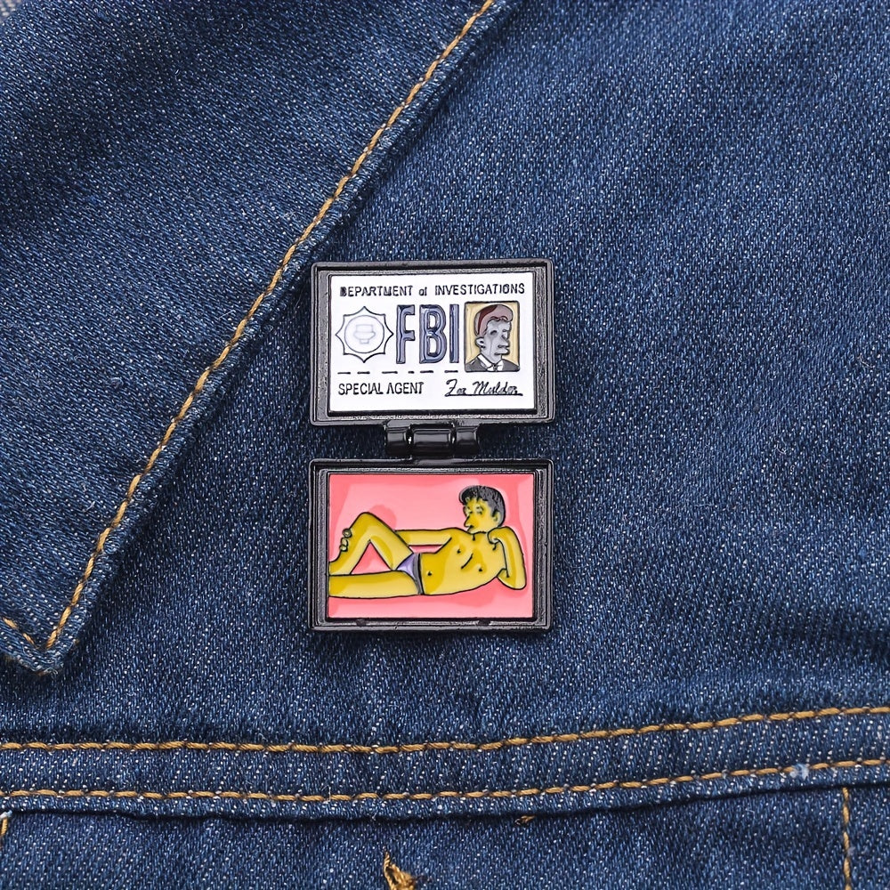 Work Permit Brooch for Girls - Foldable Comedy Pin