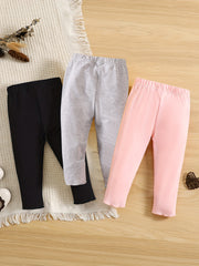 Infant Baby Girls Soft Leggings Solid Pants Kids Clothes