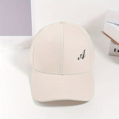 Embroidery Baseball Cap Unisex Solid Casual Sun Hat Adjustable Couple Dad Hats
