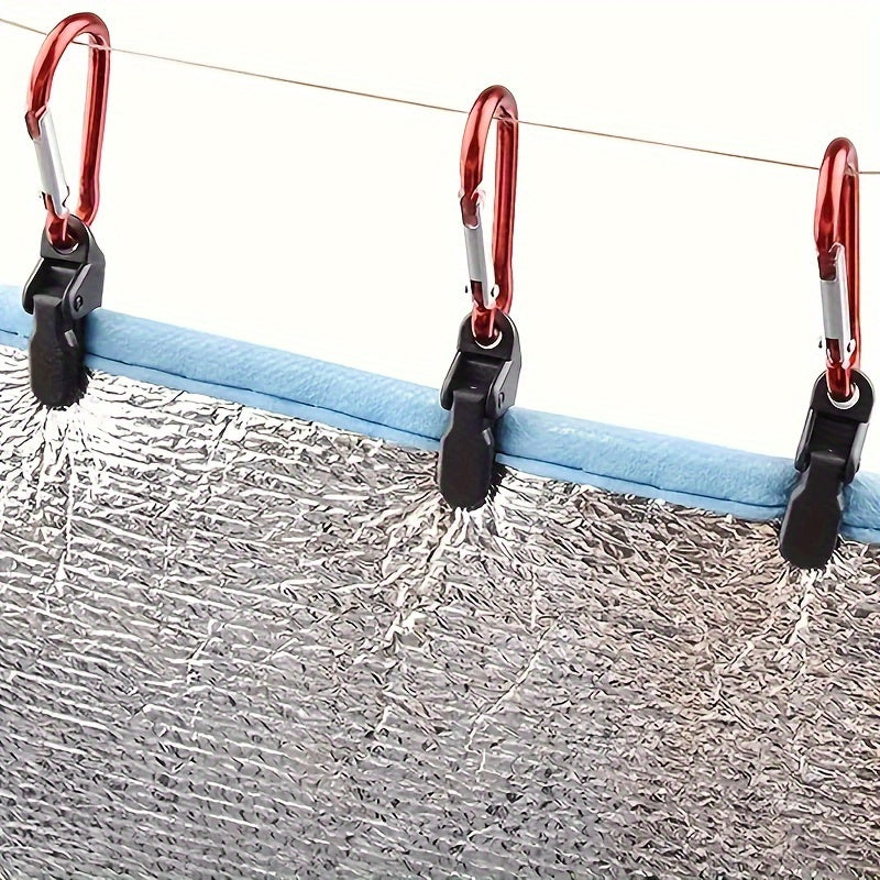 20pcs Outdoor Tents Mini Crocodile Clip Windproof Rope Fixed Clip