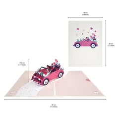3D Pop Up Romantic Wedding Greeting Card Bridal Shower Card or Engagement Card