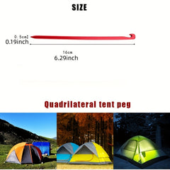 4pcs High Strength Aluminum Alloy Ground Nail Camping Tent Accessorie
