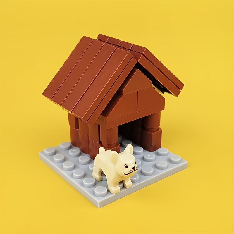 DIY Mini Dog House Building Blocks Toy Kit