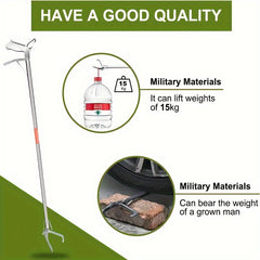 Stainless Steel Snake Catching Clip Eel Clip Folding Lobster Claw Clamp