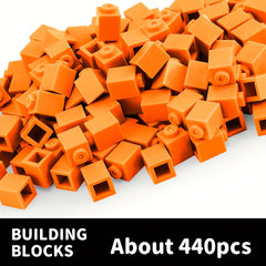 440pcs 1x1 High Brick Building Blocks Toy, Boys Girls DIY Construction Set