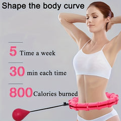 Detachable 24 Sections Fitness Hoop Solid Ball Pilates Workout Equipment