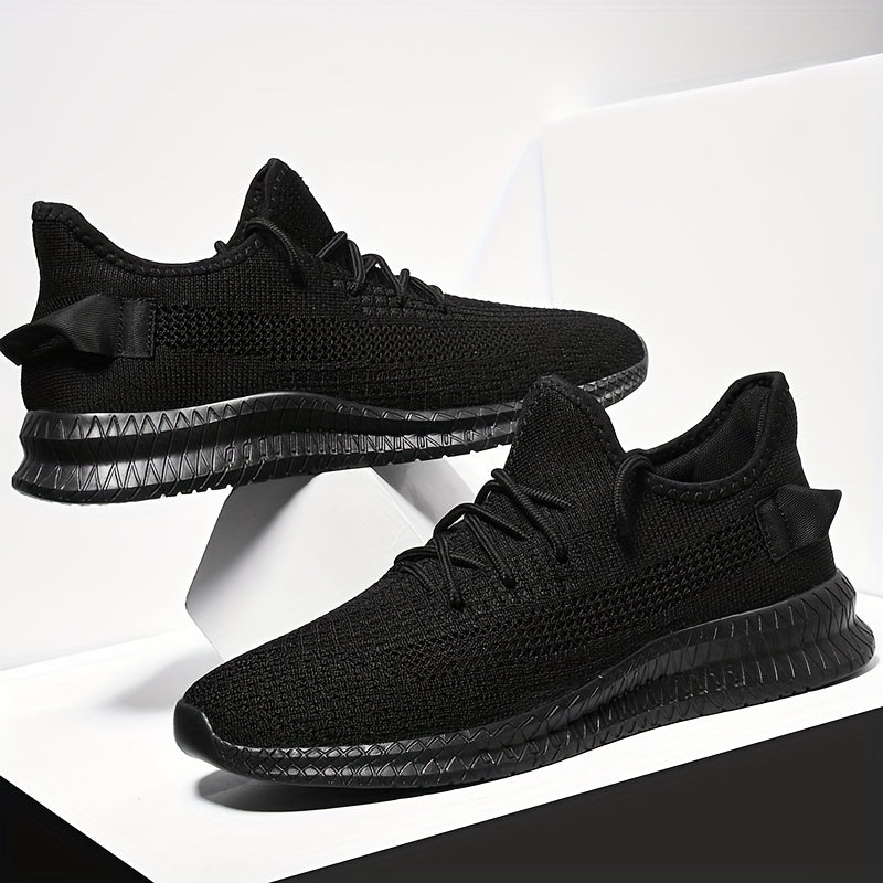 Men's Knitted Lightweight Comfy Casual Shoes For Traveling Hiking