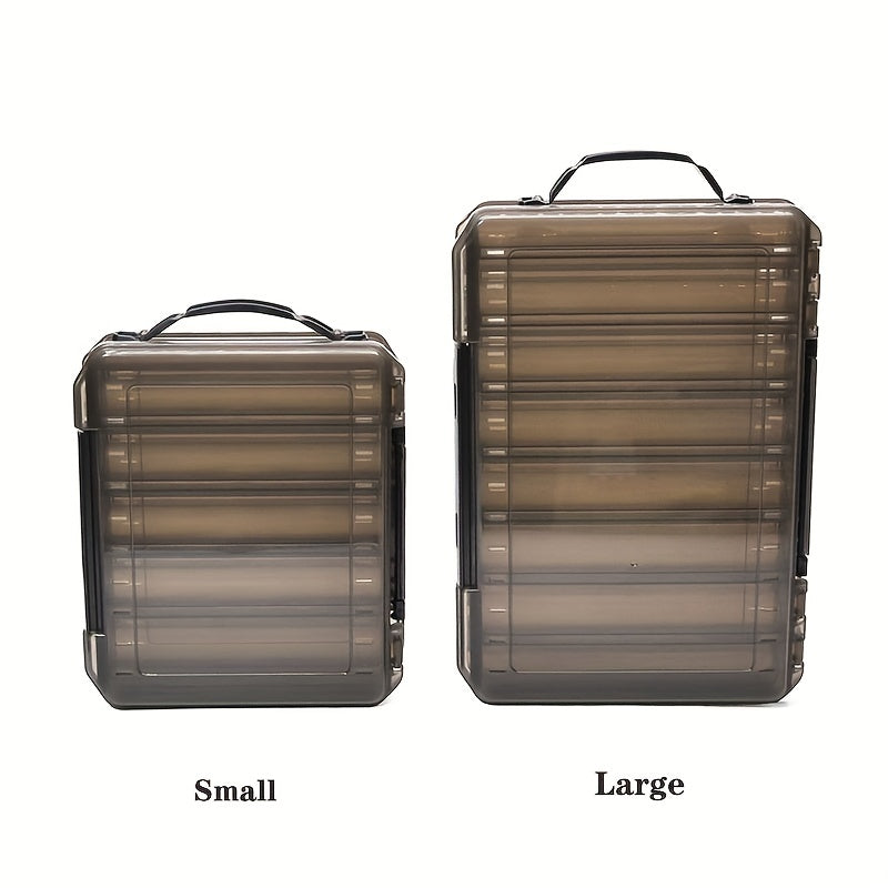 Plastic Double Sided Fishing Tackle Box Storage Case