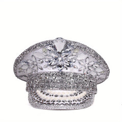 Crystal Bride Captain Hat Military Cap Hen Do Hat