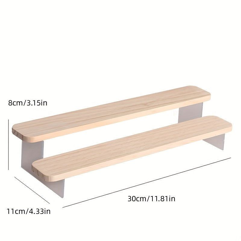 Solid Wood Ladder Display Stand Hand Model Display Rack Home