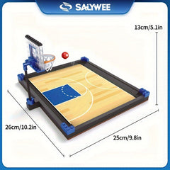 SALYWEE Basketball Court Building Block Model DIY Set Table
