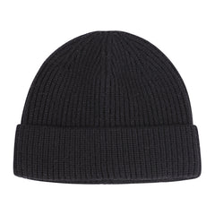 Men's Knitted Hat, Solid Color Beanie for Winter