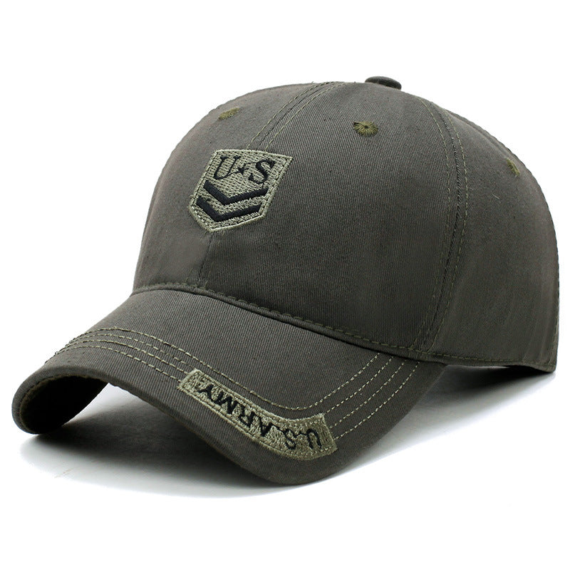 Men's Camo Baseball Cap Embroidered Sun Hat UV Protection Military Cap
