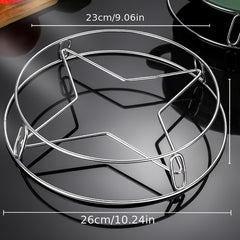 Stainless Steel Pot Rack Kitchen Storage Thickened Insulation Support