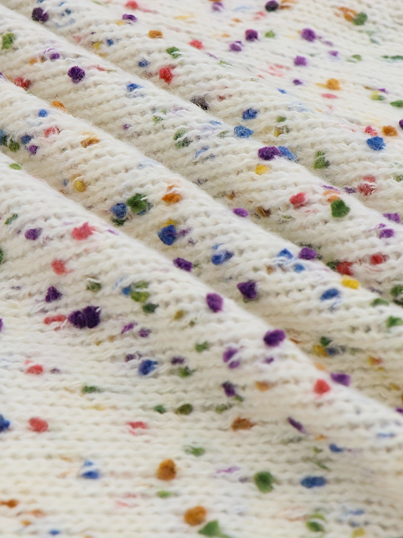 Women's Plus Rainbow Dot Print Long Sleeve Open Front Cardigan