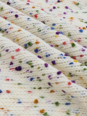 Women's Plus Rainbow Dot Print Long Sleeve Open Front Cardigan