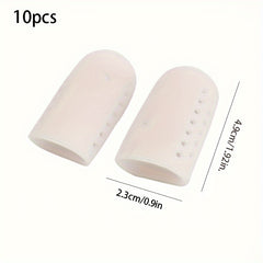 10pcs Silicone Finger Protector with Holes Reusable Anti-wear Gloves