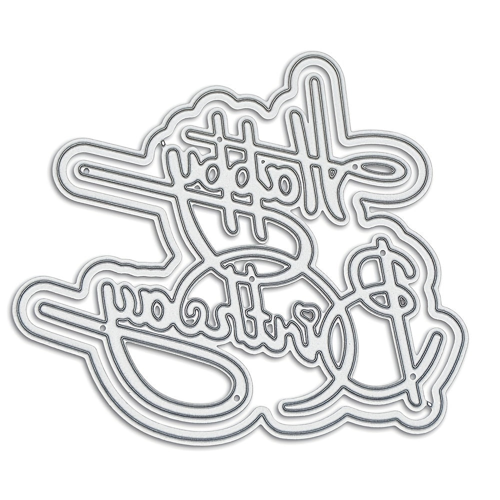 Happy Birthday Metal Cutting Die Mould Scrapbook Decoration