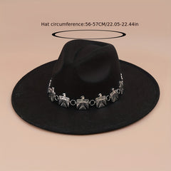 Boho Hatbands Cowboy Hat British Style Jazz Fedora Hats Men Women