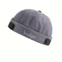Cotton Shark Embroidery Melon Caps Skullies Beanie