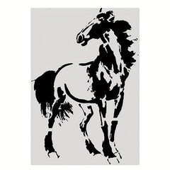 Wolf Pattern Stencil For DIY Painting On Fabric Car Boards Craft Projects