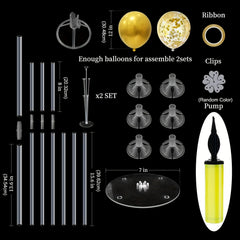 Table Center Balloon Decoration Set for Christmas Wedding Birthday Celebration