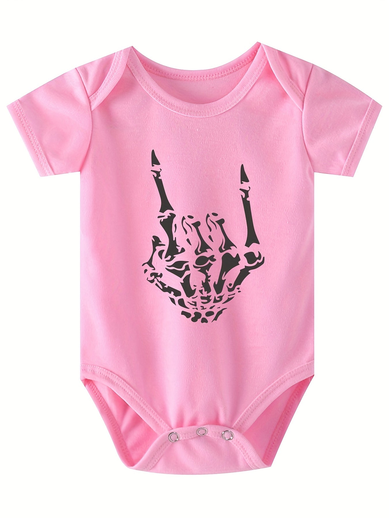 Skull Hand Halloween Funny Pattern Print Onesie Baby Pregnancy Sweatshirt