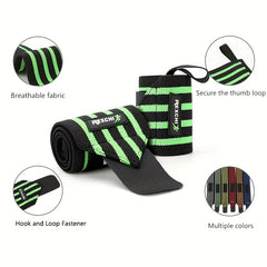 Adjustable Weight Lifting Strap w/ Breathable Wrist Support
