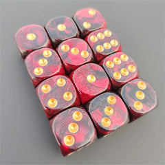 12pcs 16mm Dual Dice Set for Games & Collection