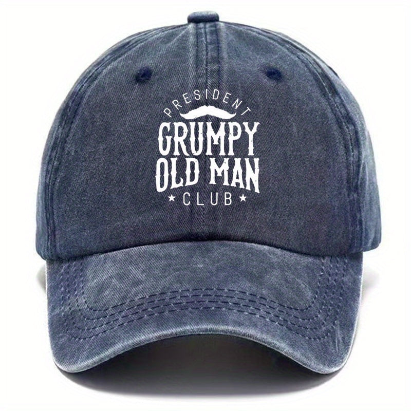 Vintage Distressed Letter Baseball Cap