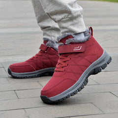 Fur Fleece Lined Snow Boots Waterproof Non Slip High Top Round Toe Shoes