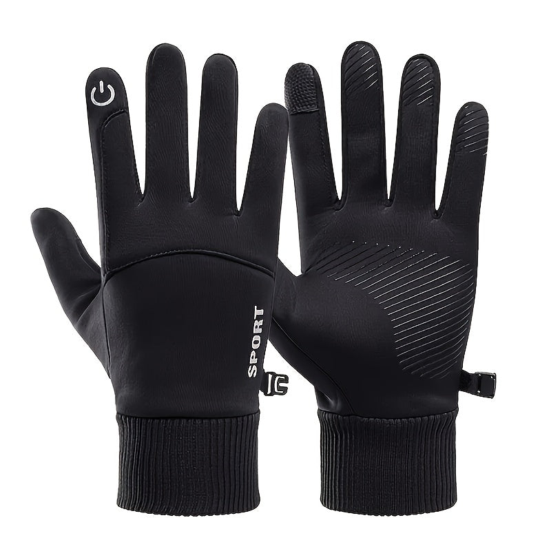 Waterproof Winter Cycling Gloves Touch Screen Warm Suitable Outdoor Sports