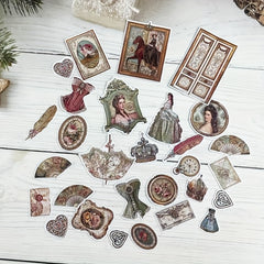 Vintage Palace Style Junk Journal Sticker Scrapbooking Stickers