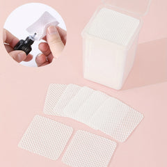 200-400pcs Eyelash Glue Wipes Lash Glue Cotton Pads Nail Polish Remover Wipe