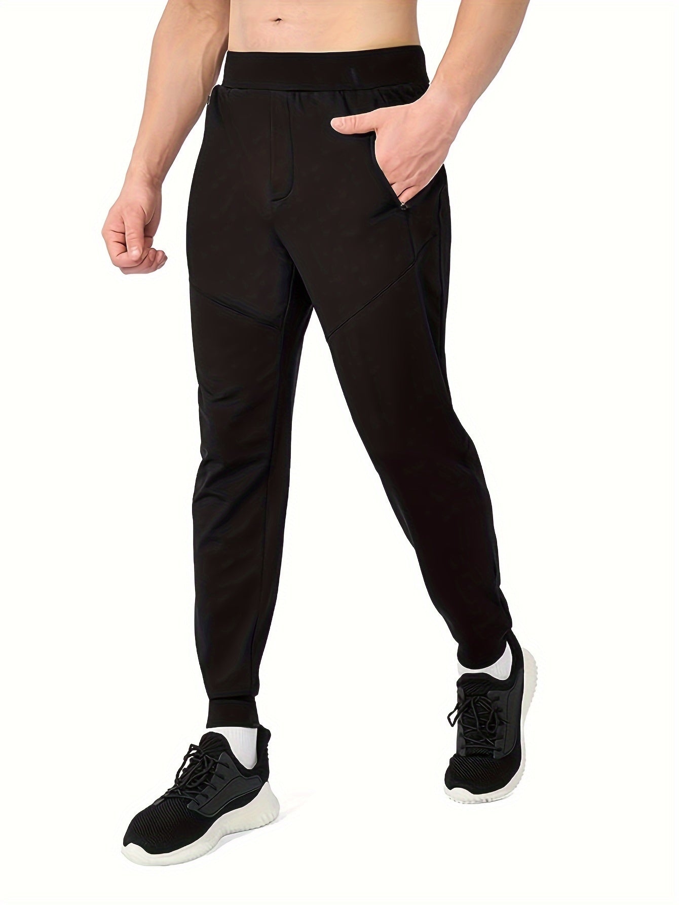 Men's Quick Dry Athletic Trousers, Lightweight Joggers for Gym Workout