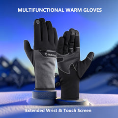 Waterproof Skiing Gloves for Men and Women - Touch Screen - Anti-Skid