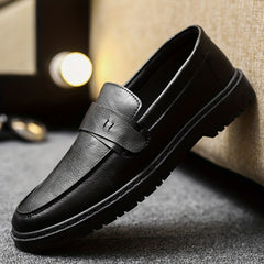 Men's Leather Loafer Shoes Lightweight Dress Shoes