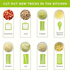 Portable 14-in-1 Vegetable Cutter for Camping