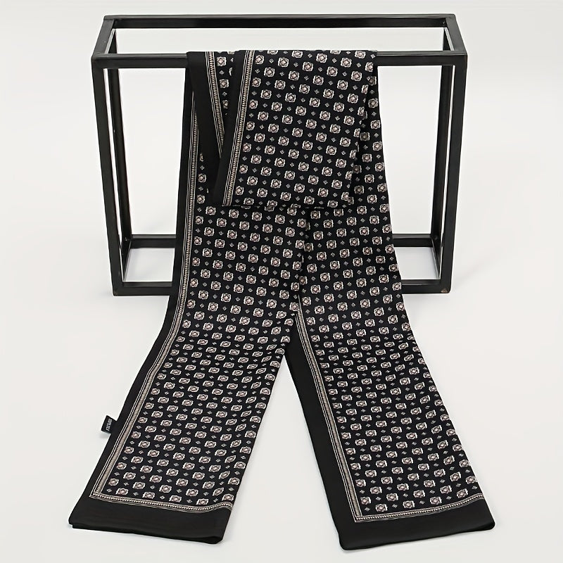 Men's Double Layer Printed Scarf