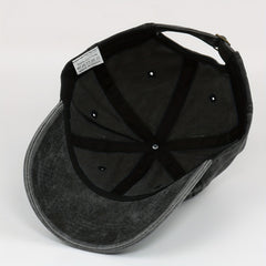 Distressed Washed Cotton Baseball Cap Trucker Hat Vintage Adjustable