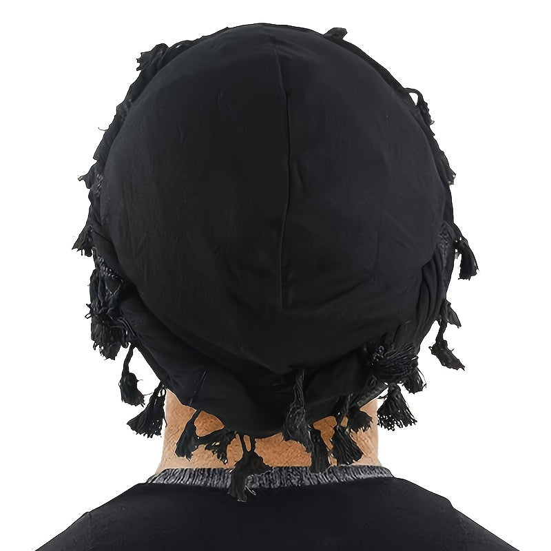 Vintage Turban Head Wraps with Tassels for Men & Women