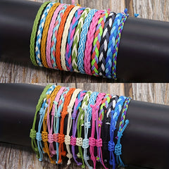 Girls Adjustable Braided Boho Style Bracelet Decorative Accessories
